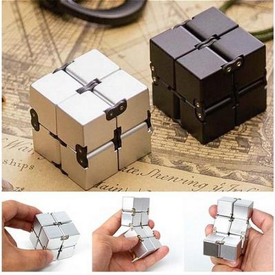 Novo Mini Cubo de Metal da Moda para Alívio do Estresse Anti Ansiedade Descompressão do Estresse Brinquedo EDC Engraçado