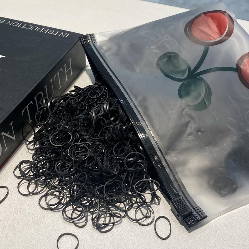 2000pcs/lot Small Disposable Transparent Hair Ties For Kid Girls Elastic Rubber Bands For Bracelets Baby Mini Hair Rope Headband