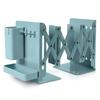 Retractable Desktop Bookstand with Basket & Hook Folding Table Bookshelf Wear Resist Modern Metal Book Holder Office Accessories