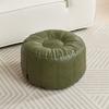 Unstuffed Moroccan Faux Leather Footstool Cove  Meditation Pouf Toys Old Clothes Storage Bag Bay Window Tatami Cushion Cover