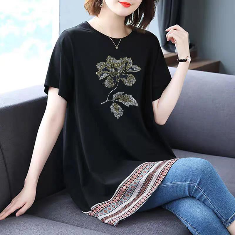 OverSize T-shirt for Women Summer Cotton T-shirt Soft Loose Casual Comfortable Pullover T-shirt Top