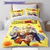 DBZ Heroic Pattern Bedding Quilt Set Quilt Cover Pillowcase Home Decoration Birthday Gift (1 * Duvet Cover + 2 * Pillowcase, Without Core)
