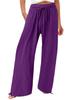 Bohemian Solid Color Drawstring Beach Pants - New Loose Casual Trousers
