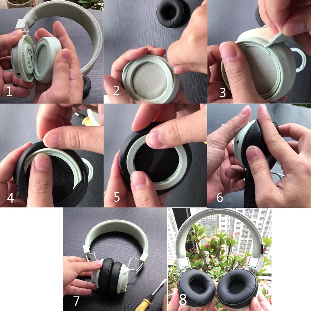 Headphones Replacement Earpads Cushion Cover for ATH FC707 FC700 ATH-S100 S100IS