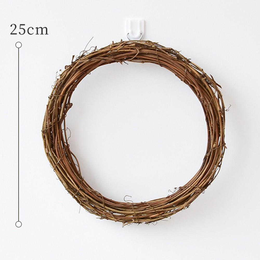 DIY Floral Wreaths 10cm/15cm/20cm/25cm/30cm/40cm Rattan Ring Artificial Garland