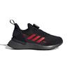 adidas Rapidarun Boa Amortiguación Caña Baja Zapatillas de Running para Niños Negro Rojo Niños de 3 a 7 Años FU7314