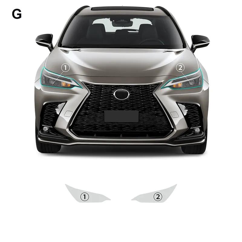 For Lexus NX 250 350 350H 450H   2024 Clear Pre Cut PPF Scratch Car Paint Protection Film TPU Headlight Rearview Mirror