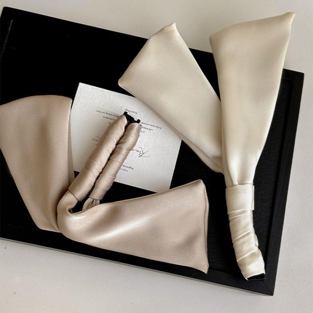 Korean Style Cloth Banana Clip Hairpin Bowknot Hair Clip Fashion Vertical Clip Women