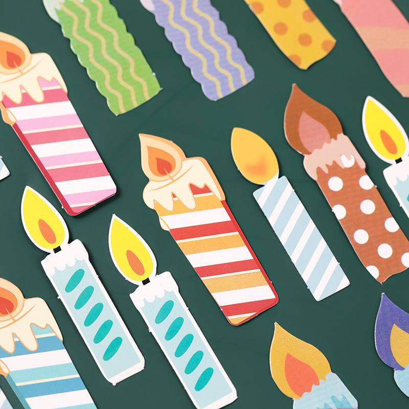 Cute Cartoon Candle Cake Toppers for Kids' Birthday Parties