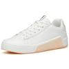 Life Collection Platform Lightweight Low Top Skateboard Shoes Women's White Orange 122148072-1