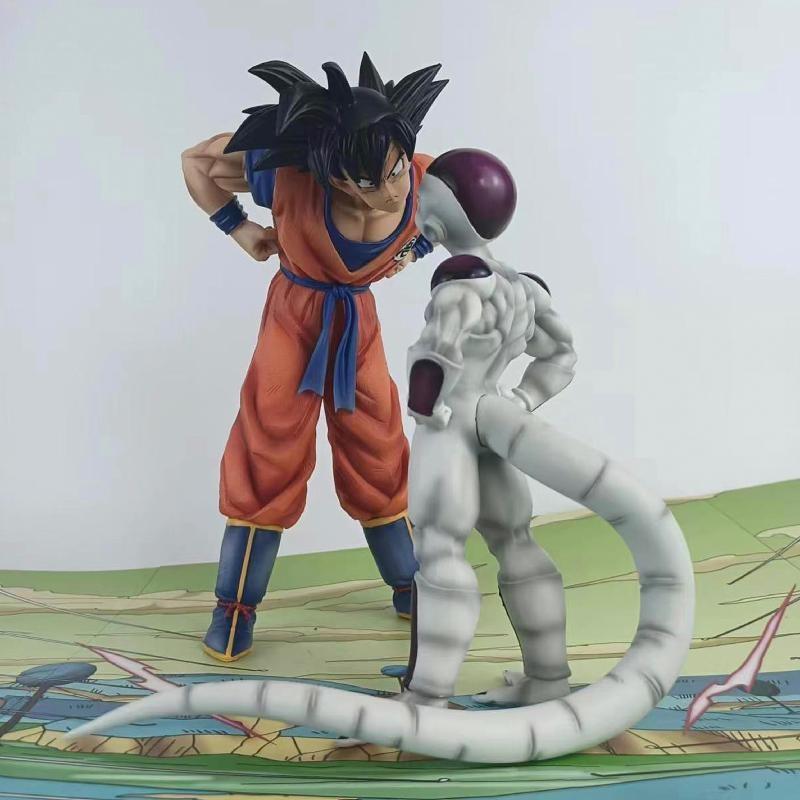 Anime Dragon Frieza vs Son Goku figurka GK Pvc Akční figurky Kolekce soch Modely Hračky Dárky