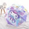 Kuromi,Fairy Tale Automatic Folding Umbrella-Simple 8-Rib Design, Bright Cartoon Pattern, Durable Iron Frame, Suitable For Travel, Outdoor,