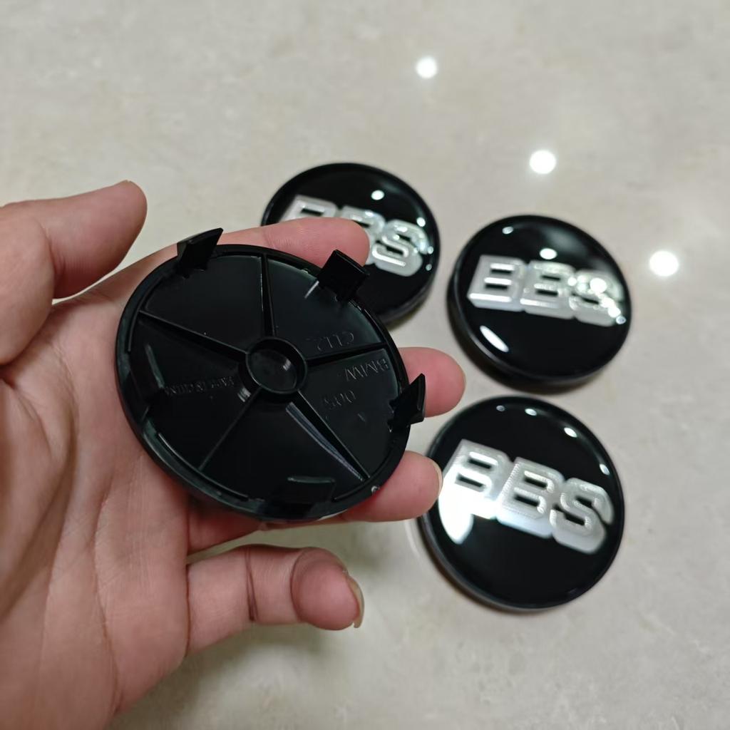 QXV2  4pcs BBS Emblem hub caps 68mm 75mm Acrylic PMMA Planar Surface BBS Car Wheel Hub Center Cap Hub For Car Center HubCaps