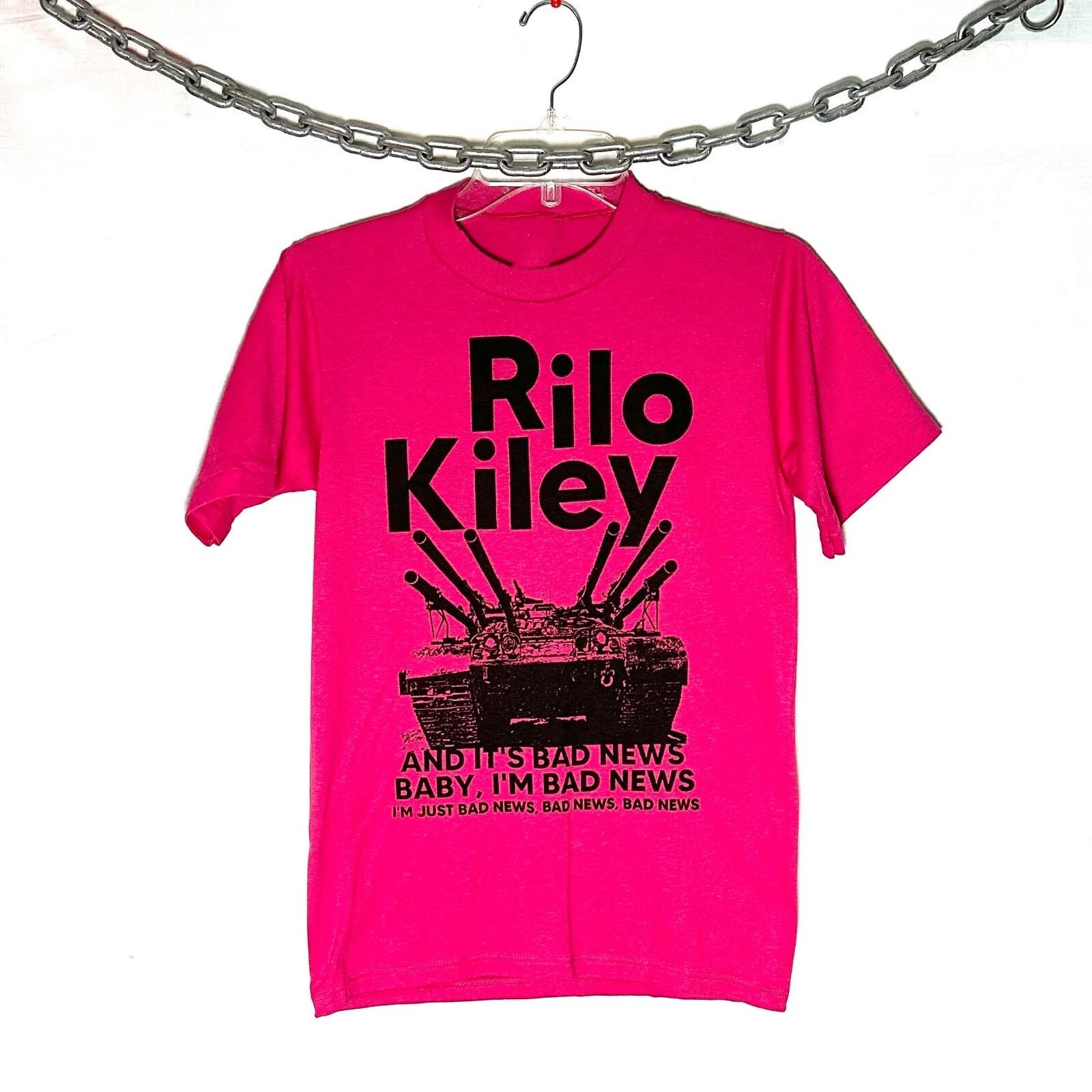 Rilo Kiley Винтажная Рубашка Розового Цвета 100% Хлопок Рубашка Подарок Унисекс BL1415 S