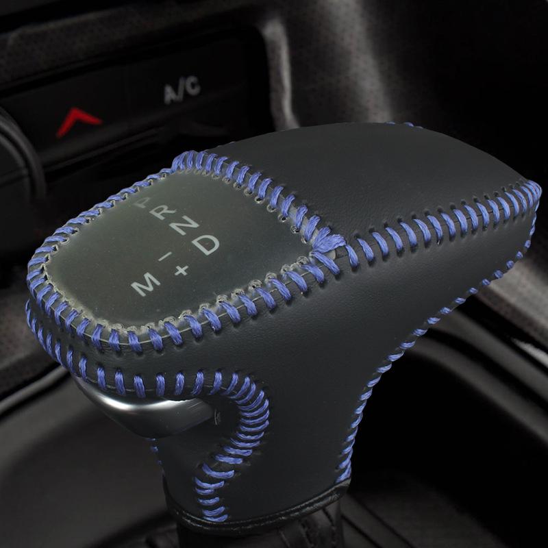 Cross-Border Genuine Leather Gear Shift Boot & Knob for Dodge Challenger, Charger & Durango