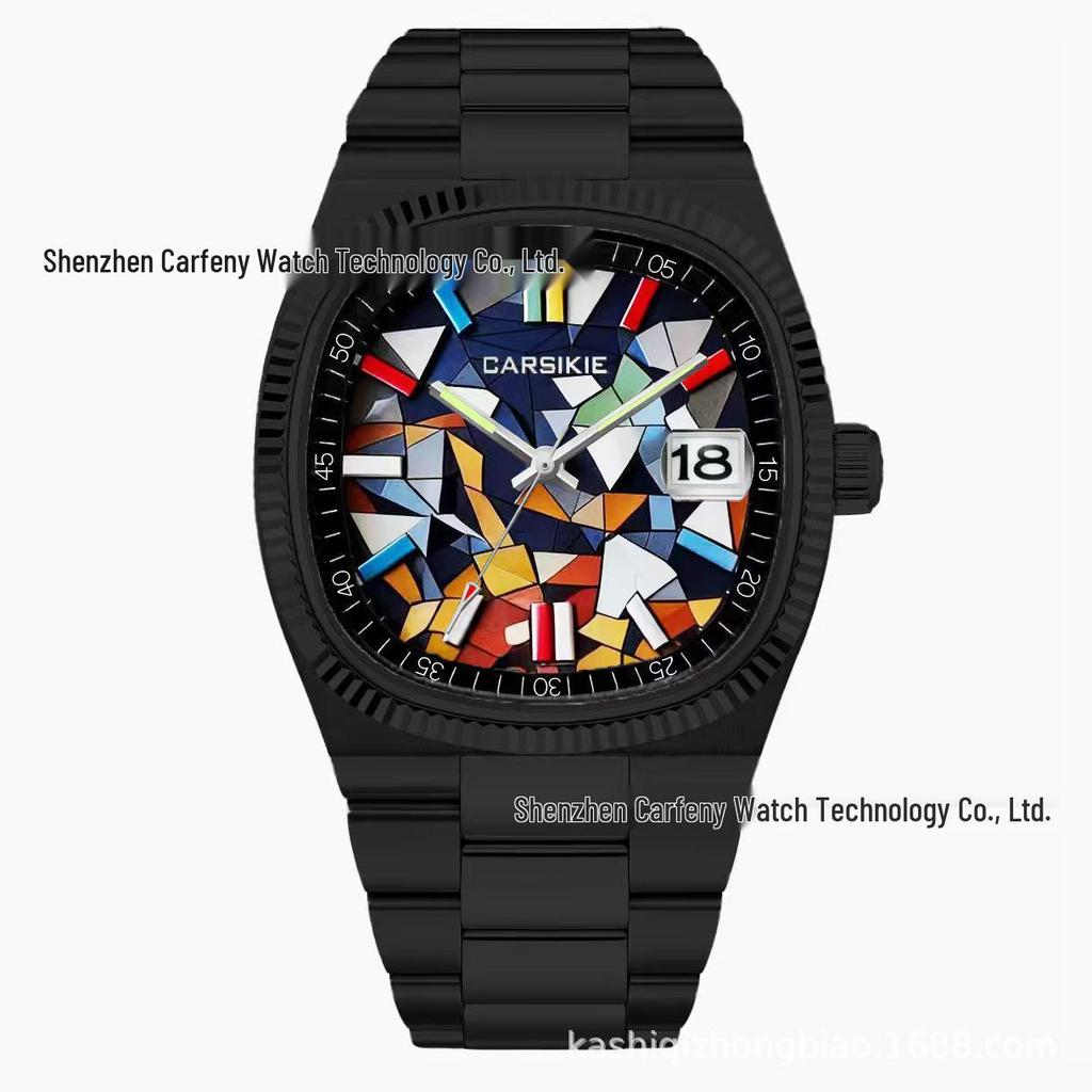 Montre Quartz Cartoon Graffiti Tendance Nationale: Grand Cadran pour Enfants et Hommes