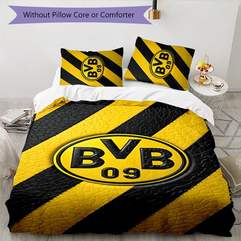 BvB 09 3pcs Bedding Set Duvet Cover Closure Includes 1 Duvet Cover & 2 Pillowcases for All Seasons Bedroom Home Dorm Decor
