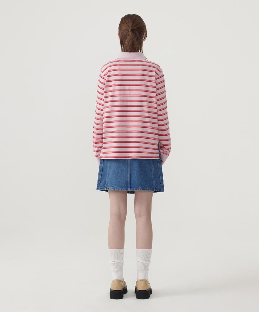 COVERNAT WOMAN Cargo Denim Mini Skirt Blue