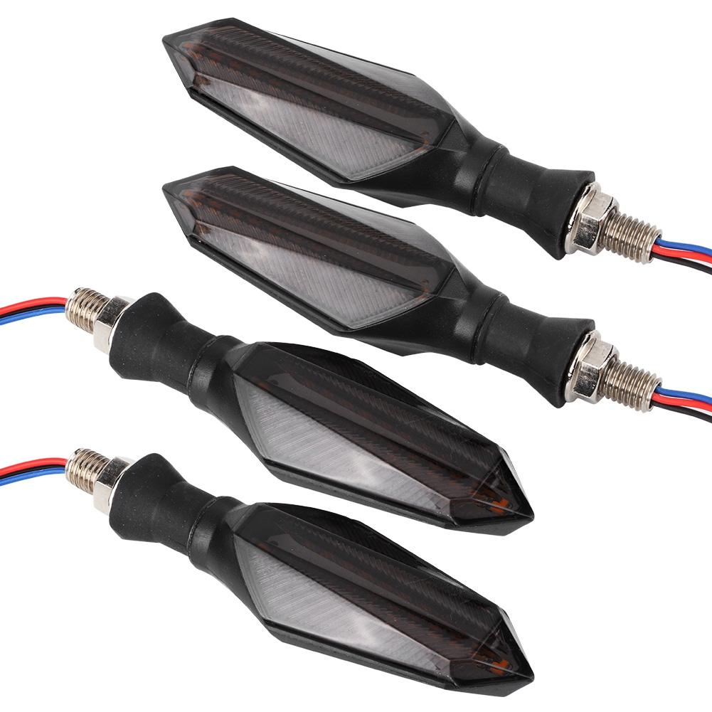 

4 шт. двухсторонний последовательный светодиодный указатель поворота 12 В, универсальная лампа для мотоцикла