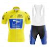 2026 Cycling Jersey Men Short Sleeve Set Retro Bib Men's Short Sleeve Yellow Bike Clothing Bicycle Summer Sportswear Triathlon Retr