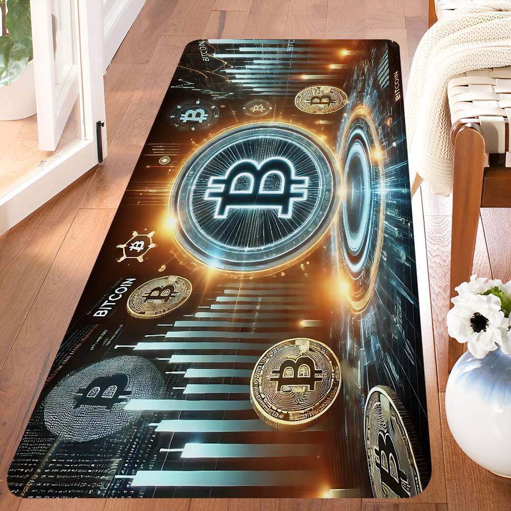 Bitcoin Entrance Door Mat Nordic Style Home Doormat Bathroom-Toilet Mats Bedroom Hotel Decor Mat