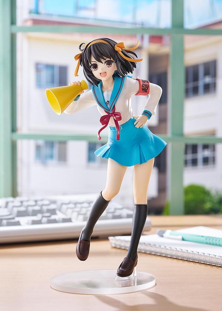 Good Smile Company The Melancholy of Haruhi Suzumiya POP UP PARADE Haruhi Suzumiya L size Plastic painted finished product Includes dedicated base