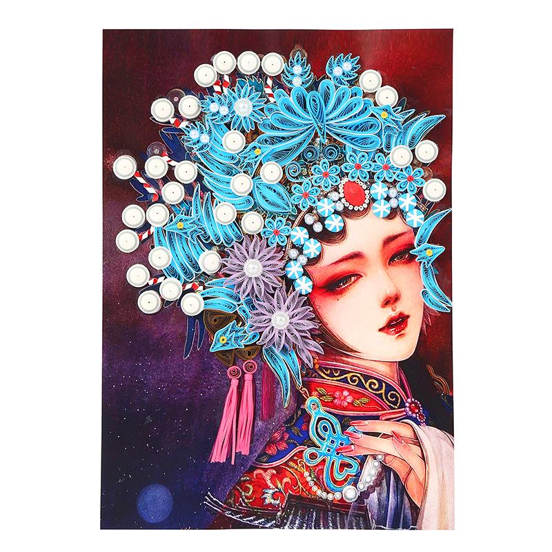 A4 Quilling Paper Art Base - Thick Cardboard for Line Drawing & Quilling Patterns