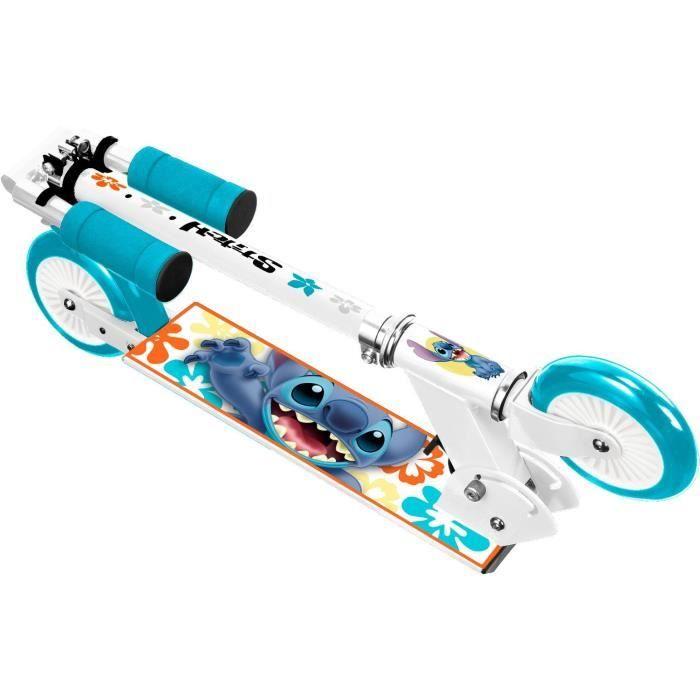Folding Scooter - DISNEY - STITCH - Secure Folding Mechanism - Rear Foot Brake - Adjustable Height