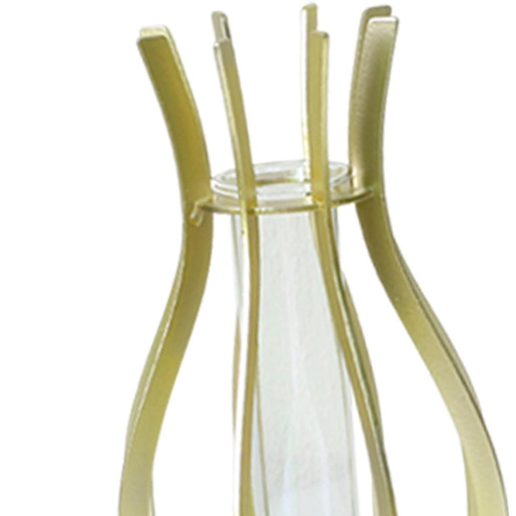 Clear Glass Hydroponic Tube Table Vase Aesthetic Ornament Home Decor Planter for Bookshelf Greenhouse Indoor Living Room Office