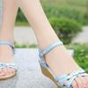 Sandali da Donna Zeppa Tacco Stile Romano Scarpe Donna Punta Aperta Comodità Il Migliore Antiscivolo Caldo Lusso 2025 Designer Taglia Asiatica