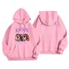 Unisex Lightweight Long-Sleeve Printed Hooded Pullover Sweatshirt