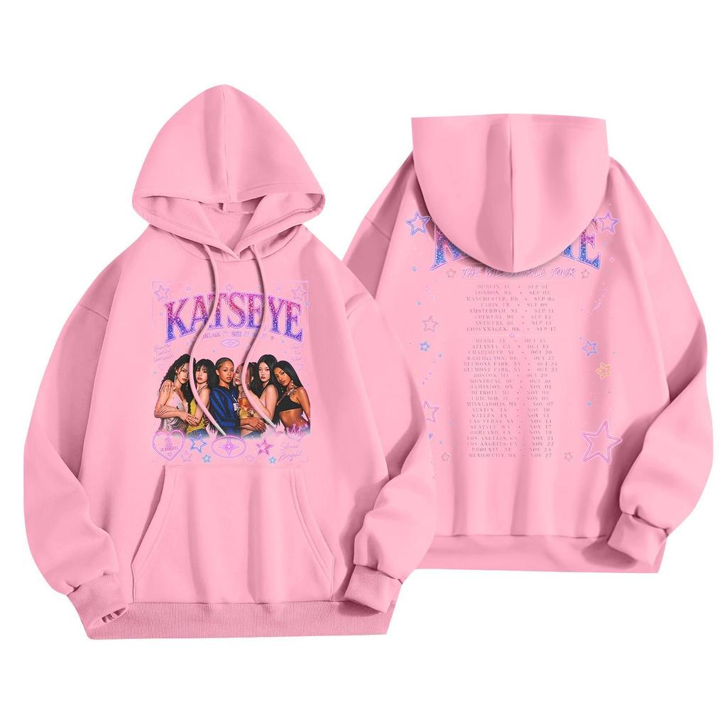Unisex Lightweight Long-Sleeve Printed Hooded Pullover Sweatshirt