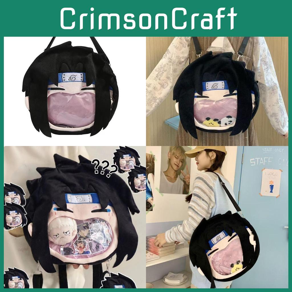 Sasuke Uchiha Naruto Plush Backpack With Large Capacity For Daily Use Gift Teen