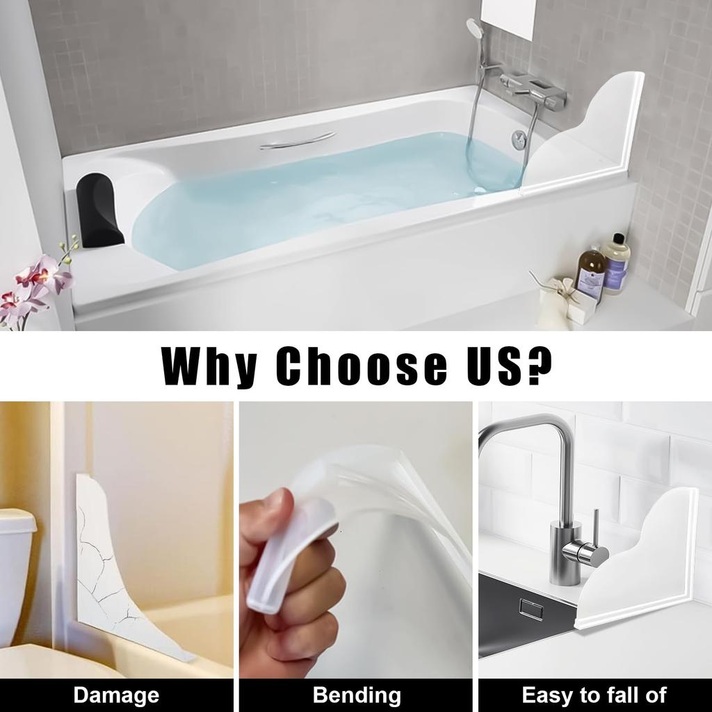 4 Pieces Kitchen Splash Prevention Screen Splash Prevention Sheet Panel Kitchen Sink Guard Kitchen Wash Basin Waterproof Transparent Splash Prevention