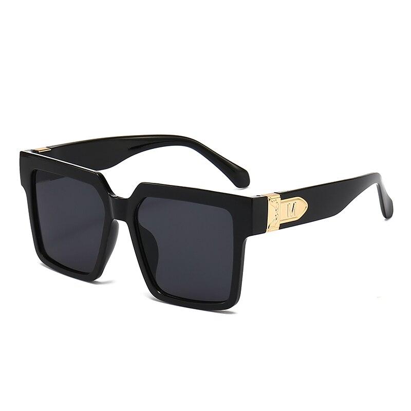 New Luxury Brand Designer Square Oversized Sunglasses Men Women Fashion Thick Frame Glasses Mens UV400 Male Celebrity
