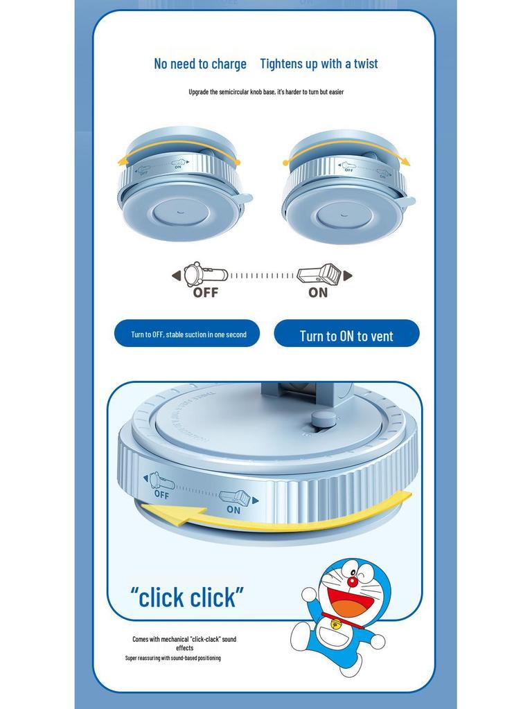 Doraemon 360° Magnetic Car & Desktop Phone Holder Stand