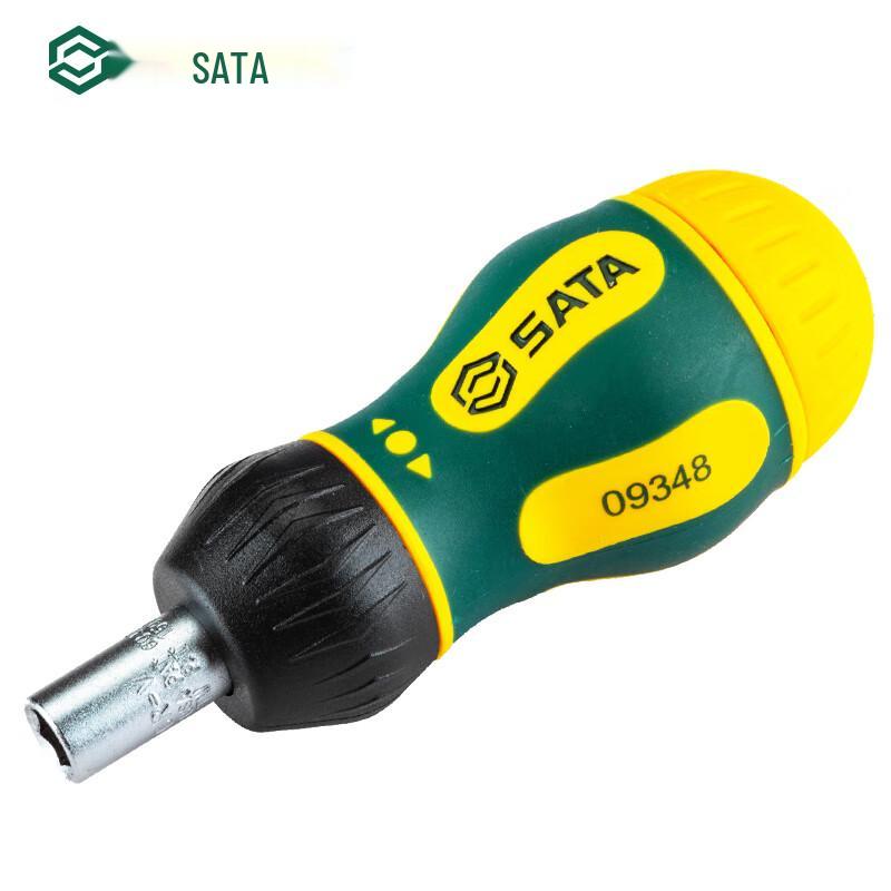 SATA 6-Piece Ultra-Short Ratchet Screwdriver Set Set