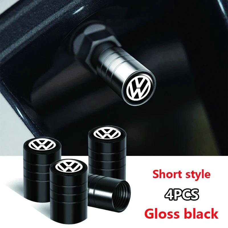 For Volkswagen b44Pcs Meta Alloy Car Tire Valve Stem Air Caps Cover For VW Volkswagen Golf Polo Passat Tiguan Touran Jetta GTI Car Accessories