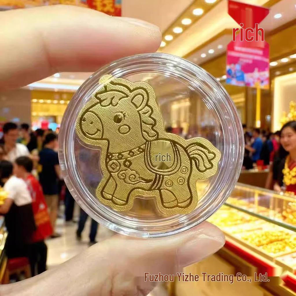Year of the Horse Gold Phone Sticker 2026 - Brings Good Fortune and Wealth