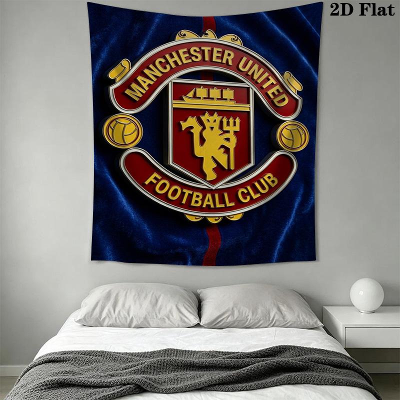 Manchester Football Club Crest Threepiece Set 1 Duvet Cover 2 Pillowcase Without Core Bedding Set Soft And Comfortable