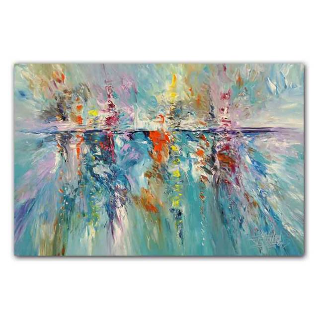 New Nordic Abstract Art Canvas Painting Aesthetic Color Graffiti Poster Office Wall Painting Living Room Home Decoration Mural No Frame