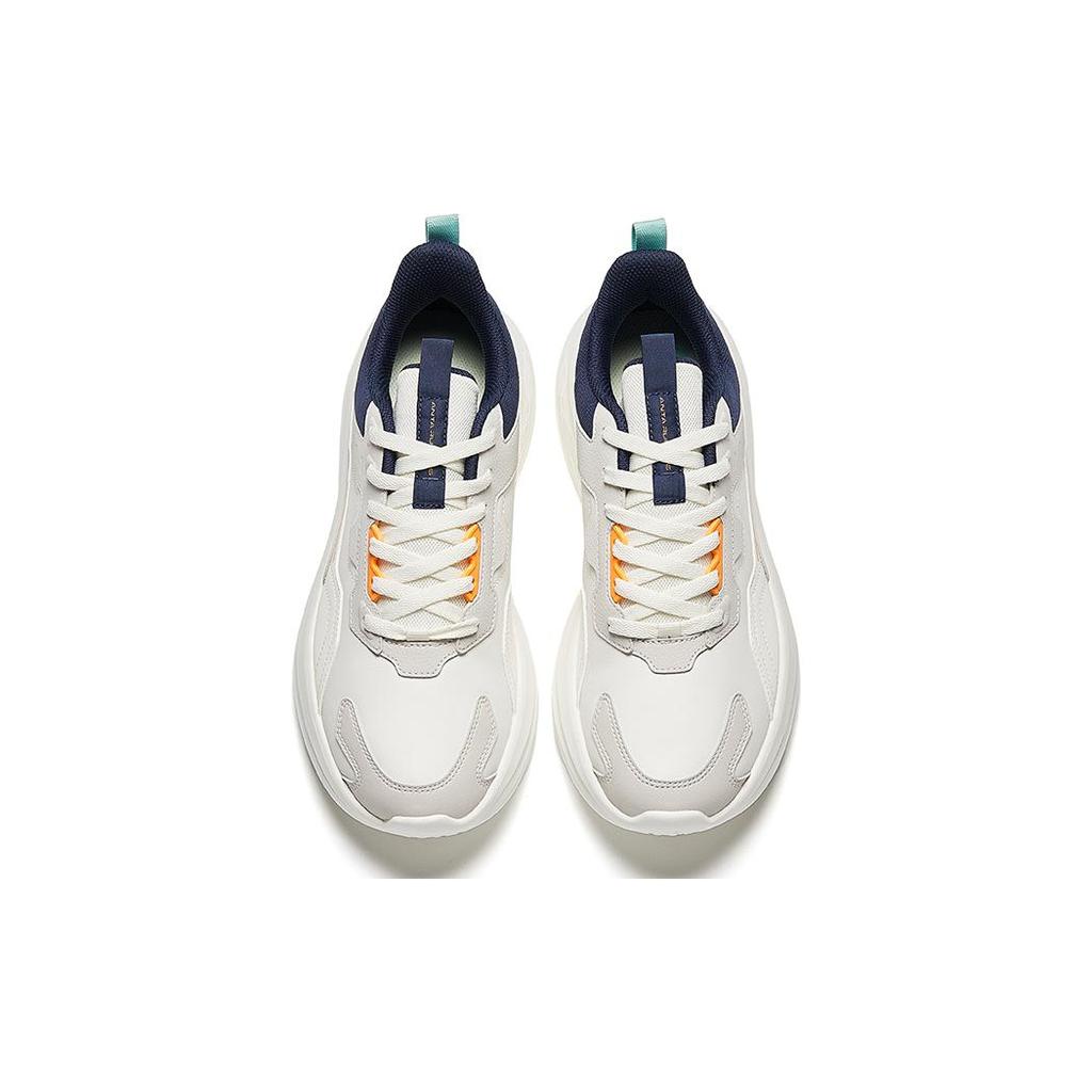 Anta Slip Resistant Abrasion Resistant Slip Resistant Abrasion Resistant Low top Running Shoes Men's White 912345579-7