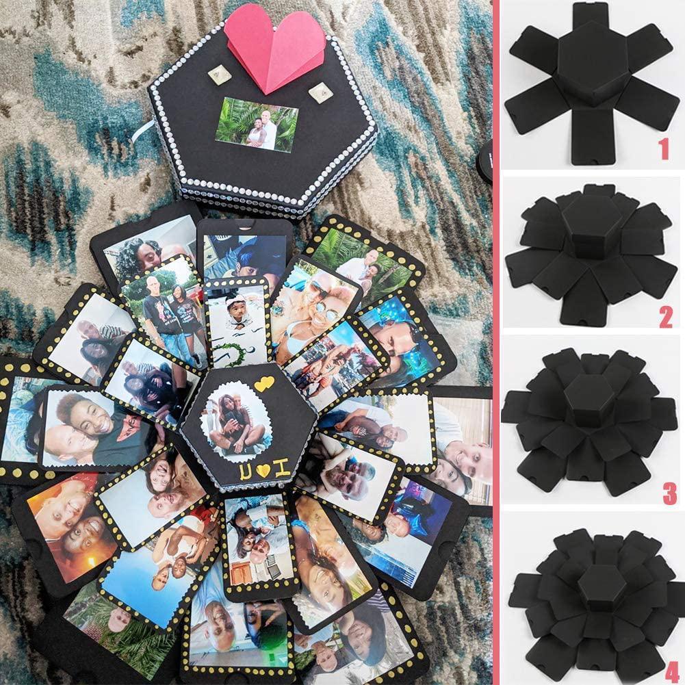 DIY Explosion Photo Album Gift Box DIY Scrapbook Lovely Surprise Explosion Couple Box Love Memory Anniversary Gift