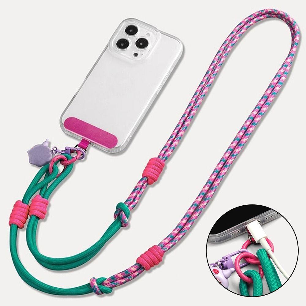 With Patch Phone Lanyards Adjustable Neck Ropes New Hanging Cord Strap