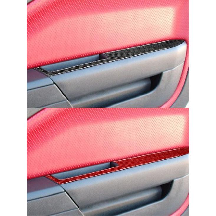 For Ford Mustang 2005-2008 Carbon Fiber Interior Door Panel Cover Trim Sticker