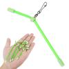 Fishing Float Adjuster Kit,4pcs Small Luminous PVC Balance Tubes, Bobber Connector Stops for Sea Fishing Rigs,Green