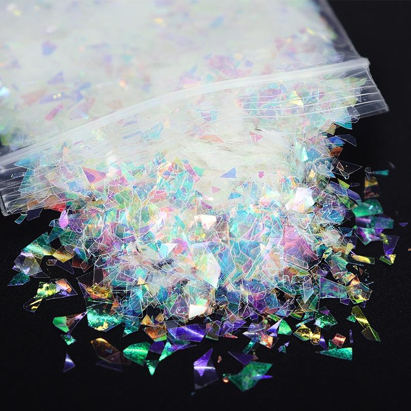 10G/sacchetto laser frammenti irregolari unghie glitter 10 tipi di decorazione unghie illusoria PET fai da te toppa per unghie decorazione design