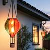 Solar Hot Air Balloon Hanging Lantern Waterproof Night Light for Garden Patio & Bistro Auto On/Off Warm Glow Energy-Saving Outdoor Decor