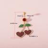 Women Navel Rings Loving Heart Cherry Shape Pendant Body Jewelry