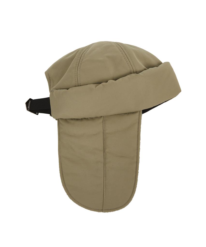 Bajal Heavy Padded Studded Logo Trooper Hat Beige
